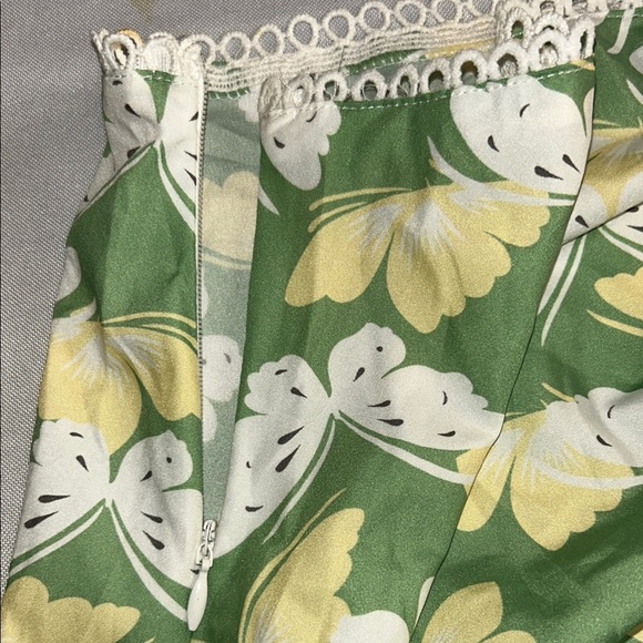 Green Floral Women's Swim Cover-Up - Picture 5 of 6